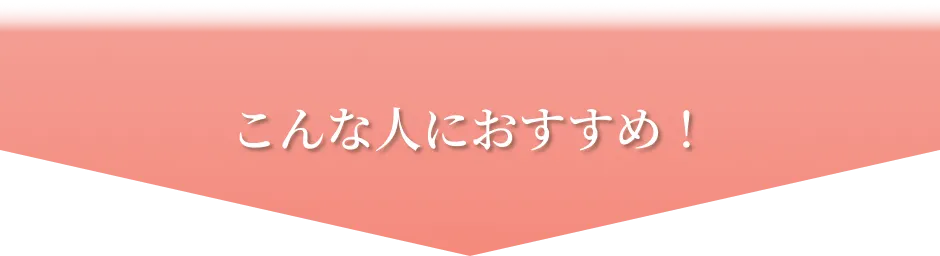 こんな人におすすめ